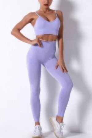 Seamless Yoga Set - High-Waist Two-Piece