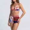 Rebel Rodeo Bikini Short Set - Retro Patchwork & Gingham
