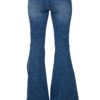 Signal Flare High-Rise Panel Jeans - Mid Blue