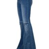 Signal Flare High-Rise Panel Jeans - Mid Blue