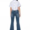 Signal Flare High-Rise Panel Jeans - Mid Blue
