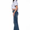 Signal Flare High-Rise Panel Jeans - Mid Blue