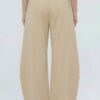 Rope-Waist Wide-Leg Pants - Relaxed High-Rise