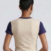 Varsity Renegade Lace-Up Graphic Tee - Cropped