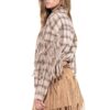 Desert Trail Fringe Plaid Shirt - Knotted Fringe