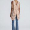 Cascade Ruffle Draped Tunic - Deep V Neck