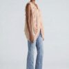 Cascade Ruffle Draped Tunic - Deep V Neck