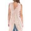 Cascade Ruffle Draped Tunic - Deep V Neck