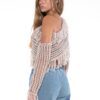 Macrame One-Shoulder Fringe Crop Top - Boho Vibe