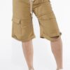 Cargo Bermuda Shorts with Rope Lace-Up Front