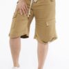 Cargo Bermuda Shorts with Rope Lace-Up Front