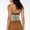 Twill Mini Skirt with Western Flame Embroidery