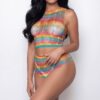 2050 Bare It All Cage Cut-Out Bodystocking
