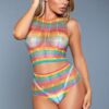 2050 Bare It All Cage Cut-Out Bodystocking