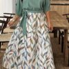 Plus Size One-Shoulder Twist-Waist Floral Dress