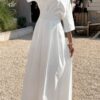 One-Shoulder Asymmetrical Full-Length Dress
