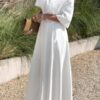 One-Shoulder Asymmetrical Full-Length Dress