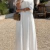 One-Shoulder Asymmetrical Full-Length Dress