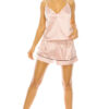 Satin PJ Short Set - Rose Satin Lounge Set