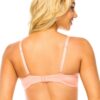 Floral Lace Bra with Underwire - Peach Cream