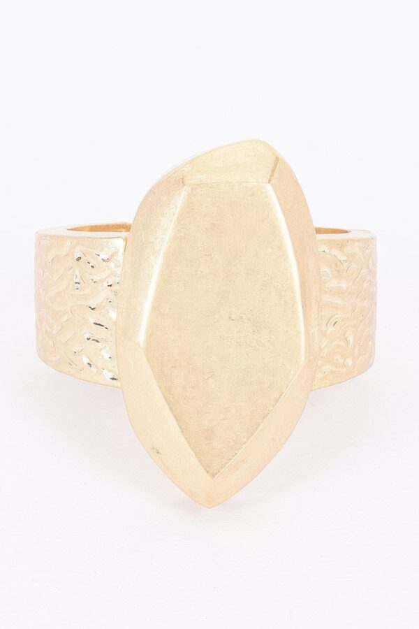 Alloy Casting Stretch Bracelet - Geometric Gold