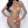 Burn Desire Cage-Detail Bodysuit - Boat Neck