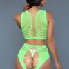 Ring My Bell Plus-Size Bodystocking with Crisscross