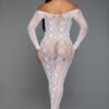 Late Last Night Lace Night Dress - Off-Shoulder Cutouts
