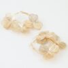 Triple Flower Hoop Earrings - Layered Wirework Detail