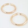 Oversized Hoop Earrings - Thick Polished Hoops