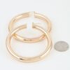 Oversized Hoop Earrings - Thick Polished Hoops