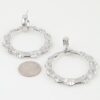 Bamboo-Textured Polished Hoop Earrings