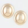 Double-Layer Matte & Polished Dome Stud Earrings
