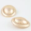 Double-Layer Matte & Polished Dome Stud Earrings