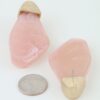 Ripple Geometric Stone Earrings with Matte Metal Top