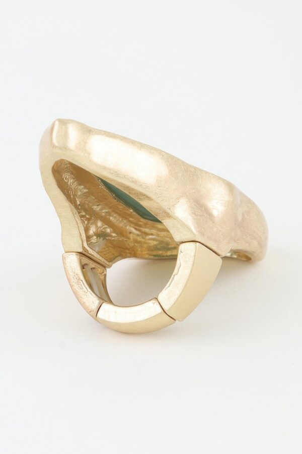 Matte Marble Stone Statement Ring - Organic Shape
