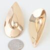 Double-Layer Polished Teardrop Earrings