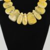 Marble Ripple Statement Necklace - Cascading Fan Pendant