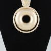 Layered Disc Choker Necklace - Modern Geometric Pendant