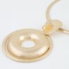 Layered Disc Choker Necklace - Modern Geometric Pendant
