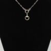 Twisted Loop Equestrian Chain Necklace - Polished