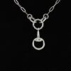 Twisted Loop Equestrian Chain Necklace - Polished