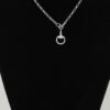 Equestrian Drop Chain Necklace with Sparkling Accents