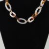 Multi Nude-Toned Chunky Chain Necklace