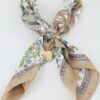 Heart Chain Necklace with Double-Wrap Scarf