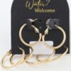 Triple Pack Rounded Hoop Earrings - Polished Set