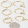 Triple Pack Rounded Hoop Earrings - Polished Set