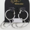 Triple Pack Rounded Hoop Earrings - Polished Set