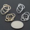 Triple Solar Spiral Earrings - Layered Loop Accent