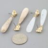 Marble Knot Teardrop Earrings - Sculpted Stone Drop